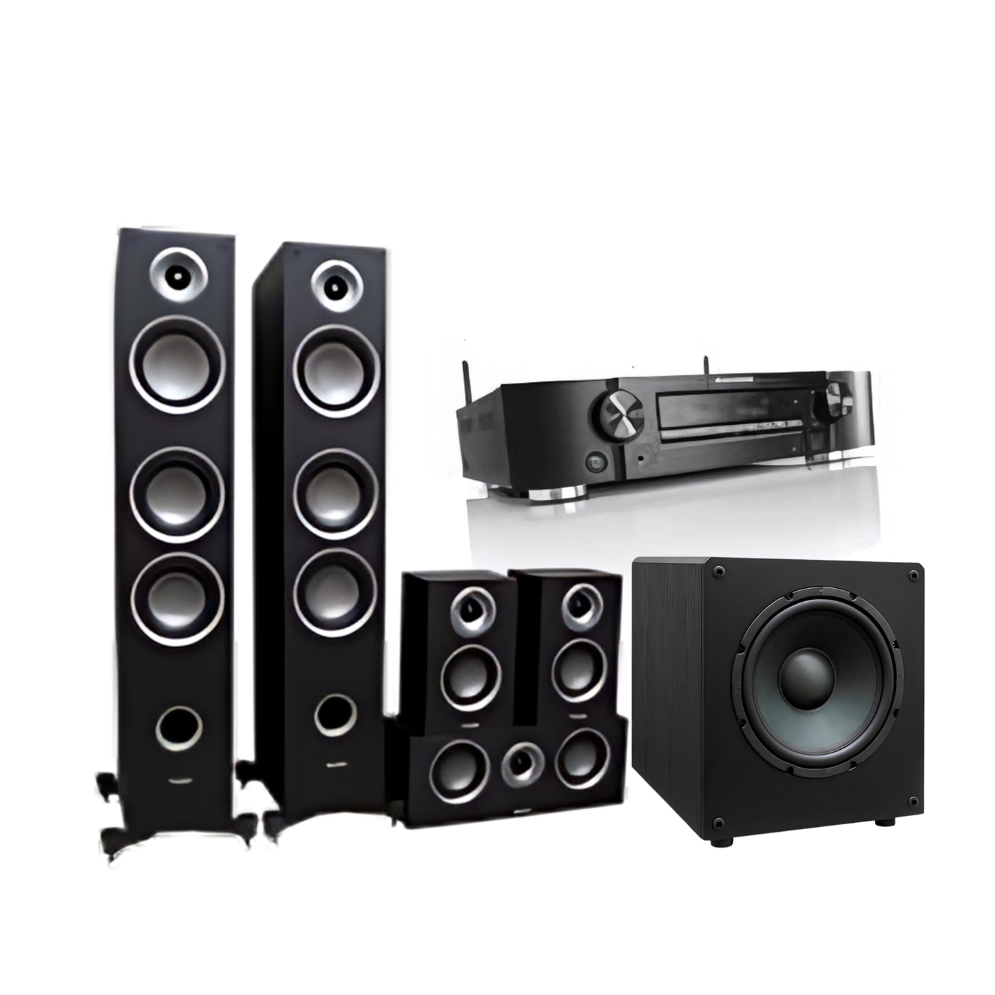 Taga Harmony TAV-507 5.1 Speaker Package & Marantz NR1510 AVR Set