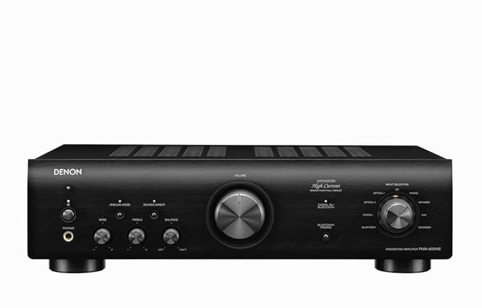 Denon PMA-600NE Stereo Integrated Amplifier | Bluetooth Connectivity | 70W x 2 Channels | Built-in DAC and Phono Pre-Amp | Analog Mode | Advanced Ultra High Current Power